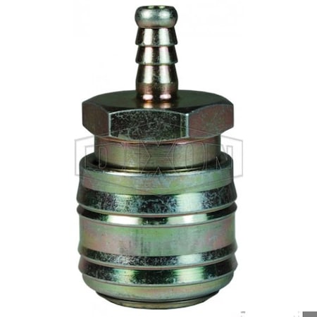Dixon M Series ARO Quick Disconnect Pneumatic Coupler, 1/4 in Nominal, 300 psi Pressure, Brass 2MS3-PL